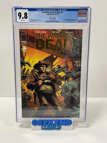 Walking Dead Deluxe #1 CGC 9.8 Gold Foil One per store Variant finch - Geekend Comics