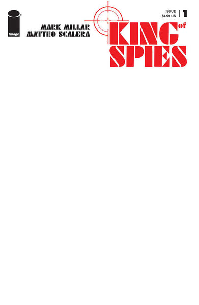 King Of Spies #1 (Of 4) Cover E Blank Cover (Mature)