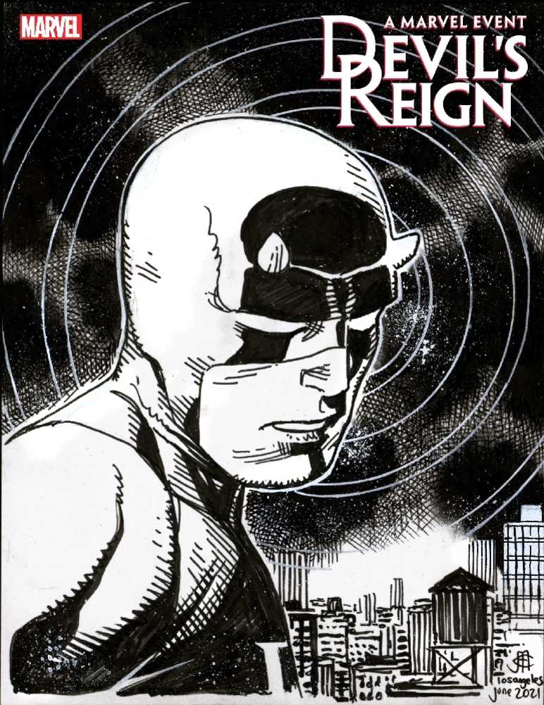 Devils Reign #3 (Of 6) Cheung Headshot Sketch Variant