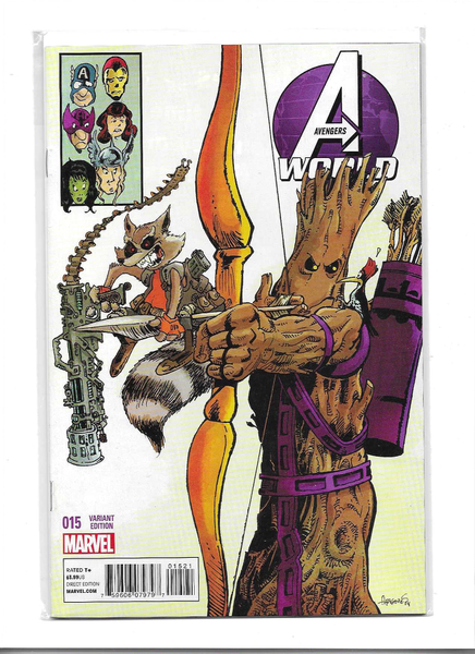 Avengers World #15 Rocket Raccoon And Groot Variant