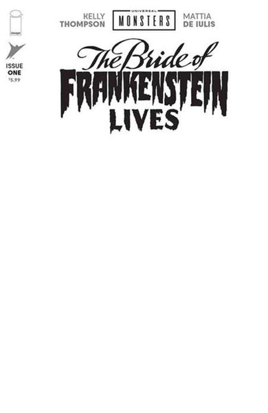 Universal Monsters The Bride Of Frankenstein Lives #1 (Of 4) Cover I Blank Sketch Variant