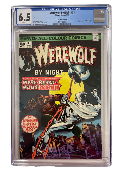 WEREWOLF BY NIGHT #33 2nd APPEARANCE OF MOONKNIGHT CGC 6.5 - Geekend Comics