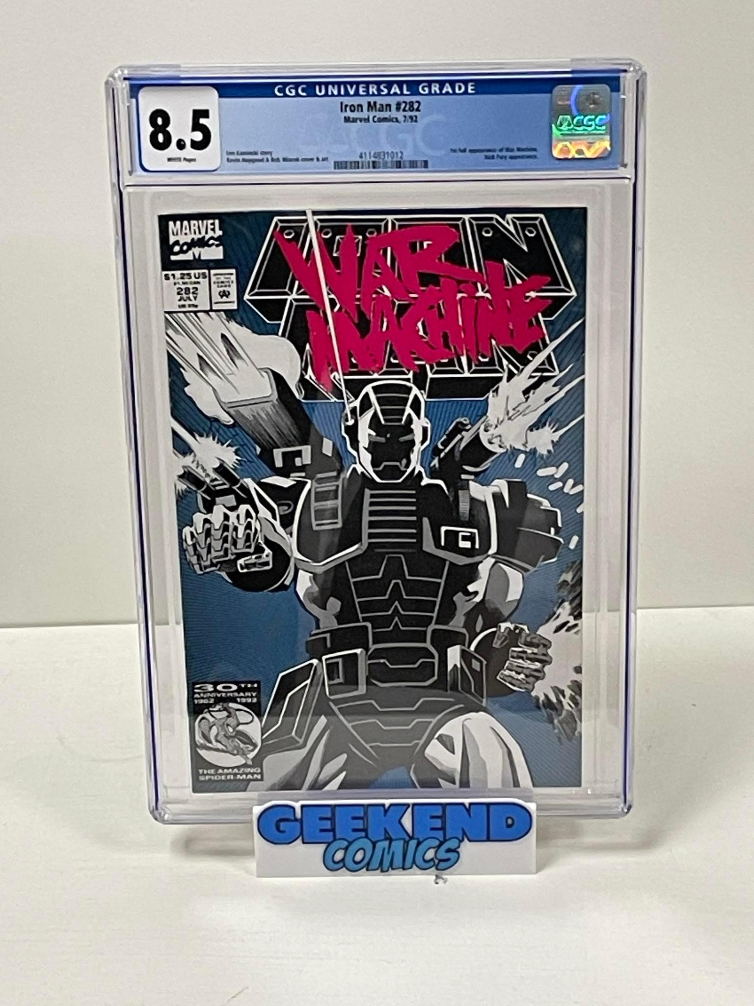 Iron Man good 282 First Appearance of War Machine CGC 9.4