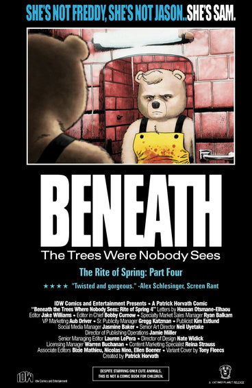 Beneath The Trees Where Nobody Sees: Rite Of Spring #4 Variant B (Fleecs Movie Homage Cover)