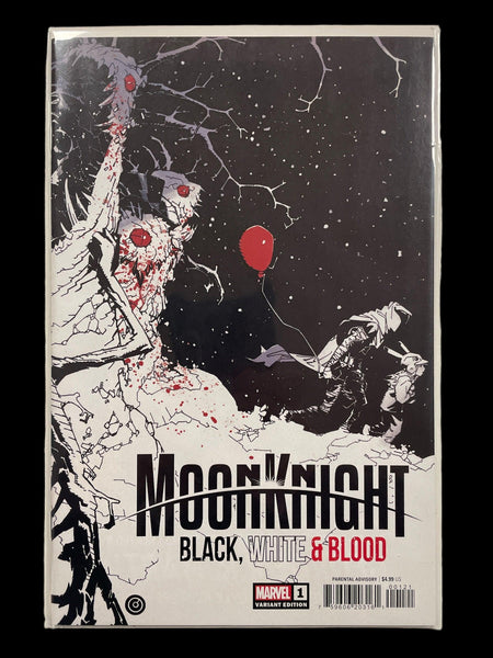 MOONKNIGHT BLACK, WHITE, BLOOD CVR B - Geekend Comics