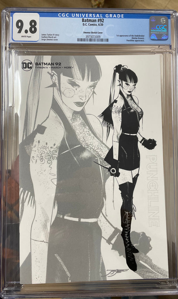 Batman #92 jimenez variant CGC 9.8