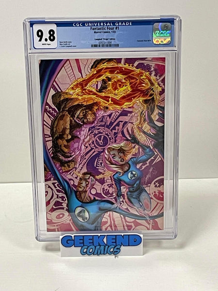 Fantastic Four #1 J.SCOTT CAMPBELL VIRGIN 1:100 VARIANT CGC 9.8 - Geekend Comics