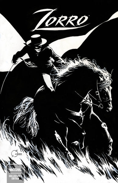 ZORRO MAN OF THE DEAD #1 (OF 4) CVR E JOE QUESADA B&W (MR) - Geekend Comics