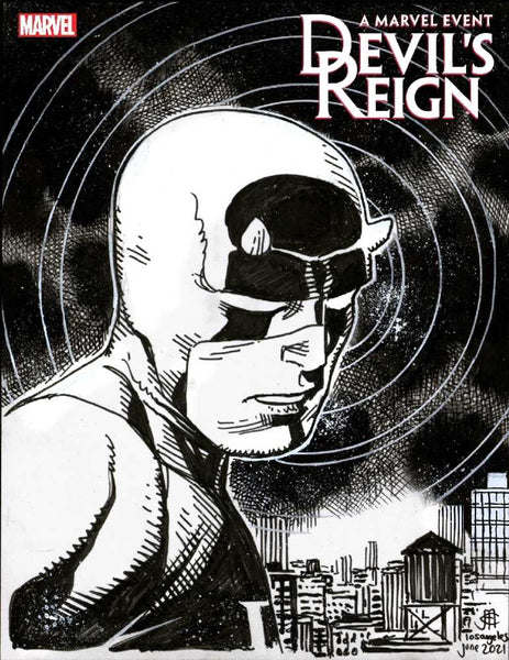 Devils Reign #3 (Of 6) Cheung Headshot Sketch Variant