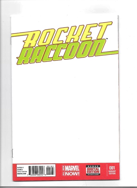 Rocket Raccoon #1 Blank Variant