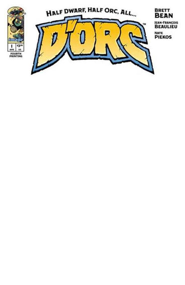 Dorc #1 4th Printing Cover B Blank Sketch Variant