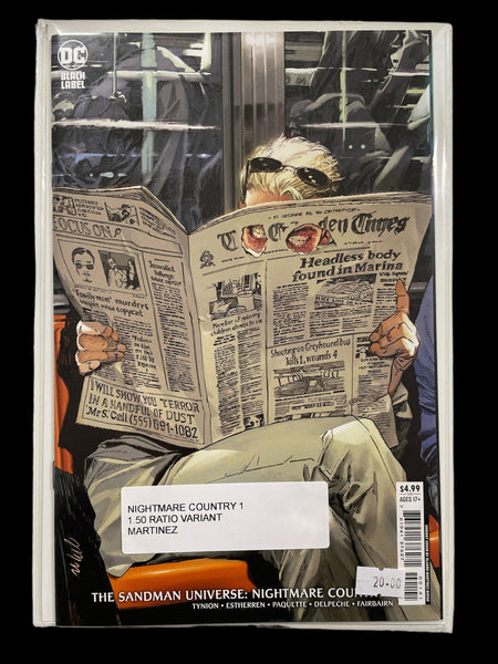 SANDMAN UNIVERSE : NIGHTMARE COUNTRY #1. 1:50 INCENTIVE VARIANT - Geekend Comics