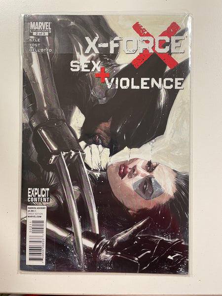 X Force Sex And Violence Full Set Of 3 Geekend Comics