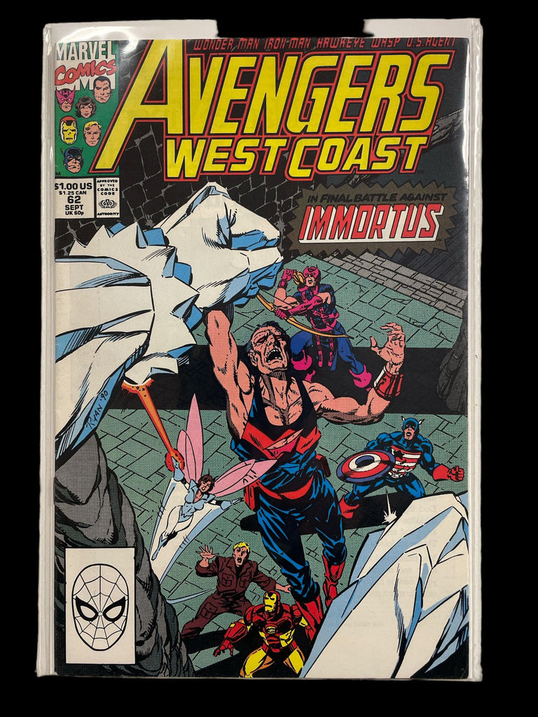 WEST COAST AVENGERS #62 1st TIME KEEPERS KEY ISSUE