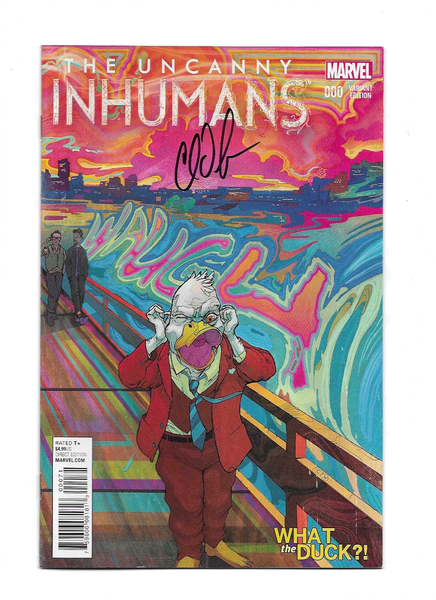 Uncanny Inhumans #0 Wtd Variant. Signed no COA