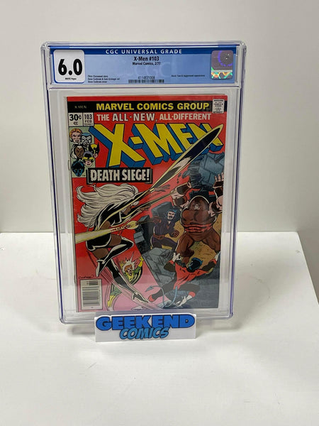 X-Men #103 (1977) CGC 6.0 + 1st Logan Name Juggernaut & Black Tom Appearance - Geekend Comics