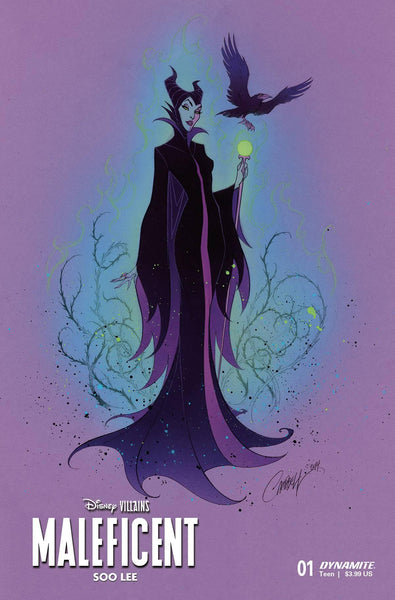 DISNEY VILLAINS MALEFICENT #1 CVR V FOC CAMPBELL ORIGINAL - Geekend Comics