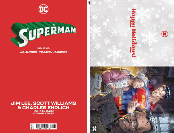 SUPERMAN #8 CVR D JIM LEE DC HOLIDAY CARD SPECIAL EDITION - Geekend Comics