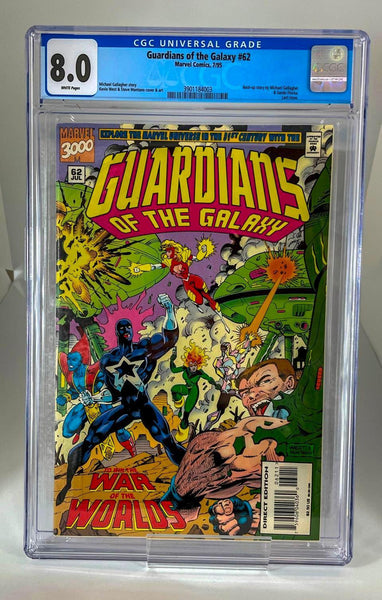 Guardians of the Galaxy #62 CGC 8.0 WHITE PAGES - Geekend Comics