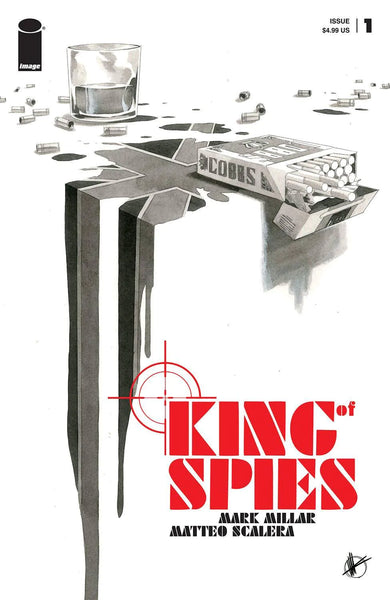 KING OF SPIES #1 (OF 4) CVR B SCALERA B&W (MR) - Geekend Comics