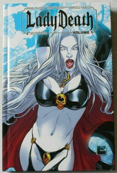 LADY DEATH V.1 HARDCOVER SIGNED WITH 3 SIGNATURES LIMITED EDITION HC NM - Geekend Comics